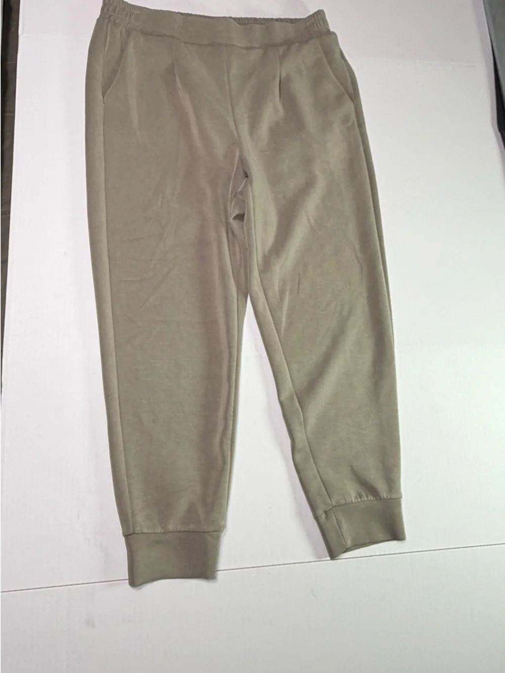 Avia Taupe Full-Zip scuba quarter zip pullover and joggers - Picture 8 of 13